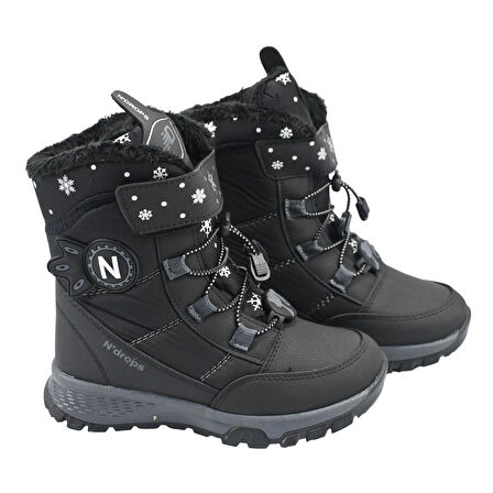 SİA ÇANTA BOOT'S ÇIRTLI & BAĞÇIKLI ORTAPEDİK  & ANATOMİK SAĞLAM KAYMAZ TABANLI UZUN KONÇLU İÇİ KÜRKLÜ NEFES ALAN ÇOCUK SNOW BOOT