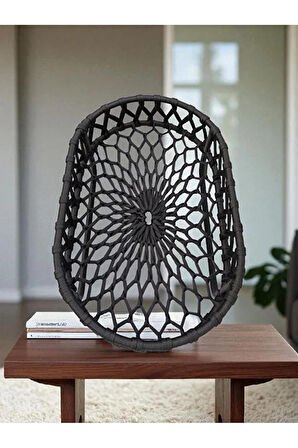 Reyo Tasaryum El Örgüsü İskandinav Kedi Yuvası Yatağı Kedi Evi Yumuşak Yataklı Antrasit