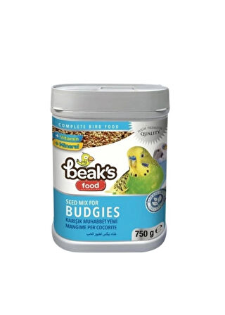beaks meyveli muhabbet kuşu yemi 750gr.