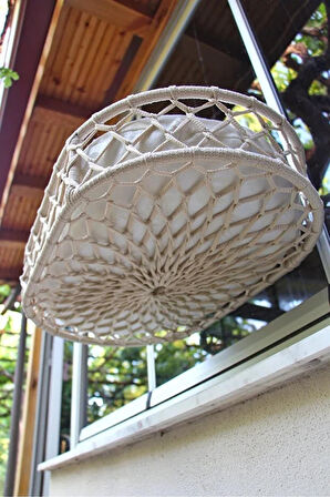 Reyo Tasaryum Kedi ve Köpek El Örgüsü Vantuzlu Cam Yatağı Hamak Krem