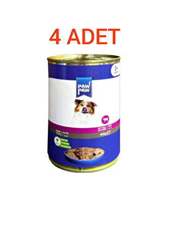 PAW PAW BİFTEKLİ KÖPEK KONSERVESİ 400GR.X4ADET