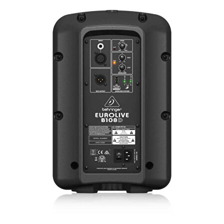 Behringer B108D 300 Watt 2 Yollu Wireless Aktif Hoparlör