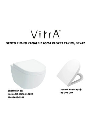 Sento Rim-Ex Asma Klozet 7748B003-0559, Sentro Soft Klozet Kapağı 86-003-009
