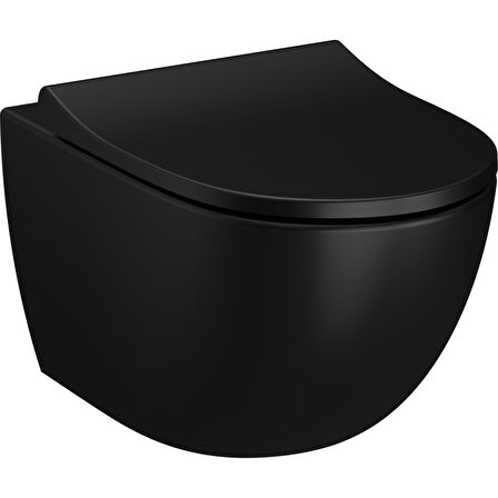 Vitra Sento Rim-ex Asma Klozet Mat Siyah