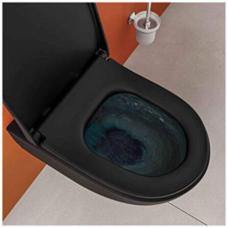 Vitra Sento Rim-ex Asma Klozet Mat Siyah