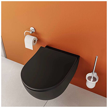 Vitra Sento Rim-ex Asma Klozet Mat Siyah