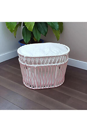 Reyo Tasaryum Çift Katlı Kedi Yatağı Kedi Ranzası, İskandinav Kedi Evi Krem