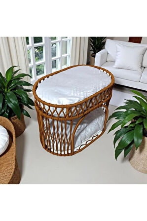 Reyo Tasaryum Çift Katlı Kedi Yatağı Kedi Ranzası, İskandinav Kedi Evi Kahverengi