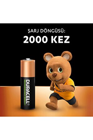 Duracell Şarj Edilebilir AA 1300 mAh Piller 4 Adet