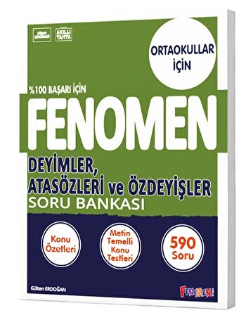 8. Sınıf Deyimler Atasözleri ve Özdeyişler Fenomen Soru Bankası