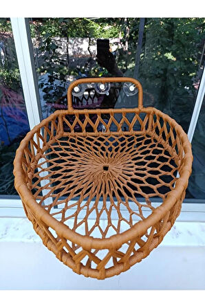 Reyo Tasaryum Kedi ve Köpek Vantuzlu Cam Yatağı, Kedi Hamak Pencere Önü Kedi Yatağı Kahve