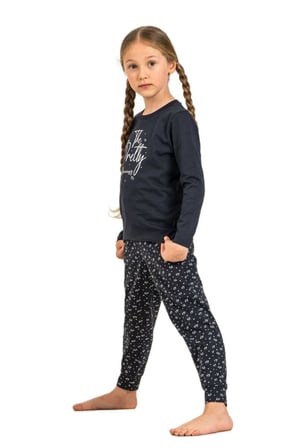 Arnetta Kız Çocuk Lacivert Pijama Takımı 3731-3 