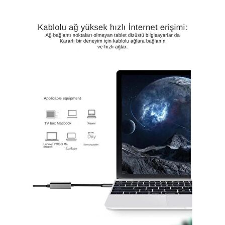 Coofbe Type-C To Ethernet Dönüştürücü RJ45 Dönüştürücü 10/100/1000Mbps Tak Çalıştır Ethernet Adaptör Dönüştürücü