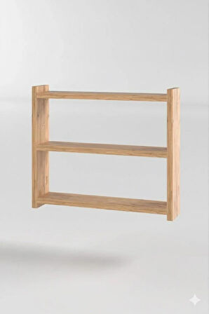 Reyo Falez Mutfak Rafı Organizer Banyo Rafı Çok Amaçlı Düzenleyici Tezgah Üstü Raf Çam