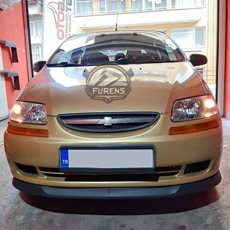 Chevrolet Aveo 2006-2010 Uyumlu H lip Esnek Ön Lip 2 Parça Karlık Ön Ek Tampon Altı Dil