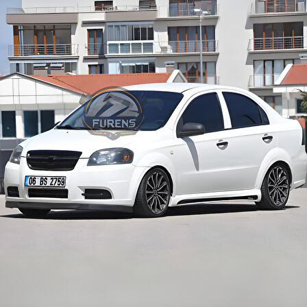 Chevrolet Aveo 2006-2010 Uyumlu H lip Esnek Ön Lip 2 Parça Karlık Ön Ek Tampon Altı Dil