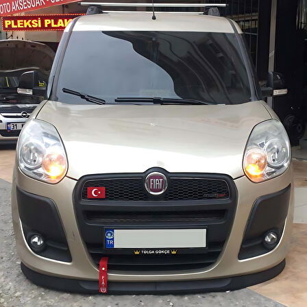 Fiat Doblo 3 2011-2014 Uyumlu H lip Esnek Ön Lip 2 Parça Karlık Ön Ek Tampon Altı Dil