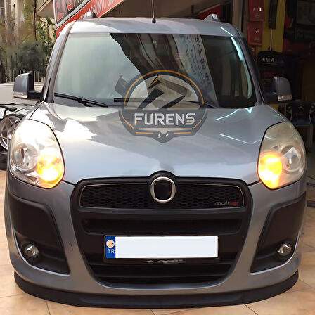 Fiat Doblo 3 2011-2014 Uyumlu H lip Esnek Ön Lip 2 Parça Karlık Ön Ek Tampon Altı Dil