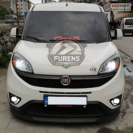 Fiat Doblo 4 2015-2023 Uyumlu H lip Esnek Ön Lip 2 Parça Karlık Ön Ek Tampon Altı Dil