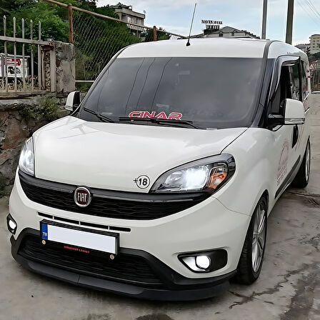 Fiat Doblo 4 2015-2023 Uyumlu H lip Esnek Ön Lip 2 Parça Karlık Ön Ek Tampon Altı Dil