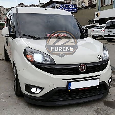 Fiat Doblo 4 2015-2023 Uyumlu H lip Esnek Ön Lip 2 Parça Karlık Ön Ek Tampon Altı Dil