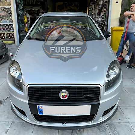 Fiat Linea 2007-2017 Uyumlu H lip Esnek Ön Lip 2 Parça Karlık Ön Ek Tampon Altı Dil