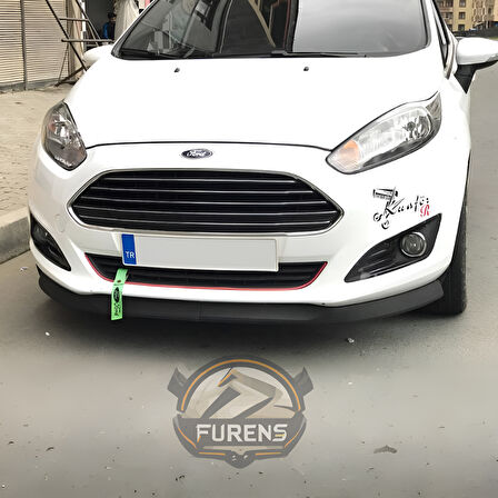 Ford Fiesta 2013-2017 Uyumlu H lip Esnek Ön Lip 2 Parça Karlık Ön Ek Tampon Altı Dil