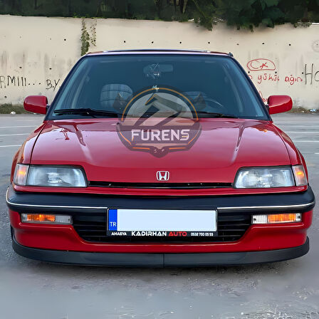 Honda Civic EF 1990-1995 Uyumlu H lip Esnek Ön Lip 2 Parça Karlık Ön Ek Tampon Altı Dil