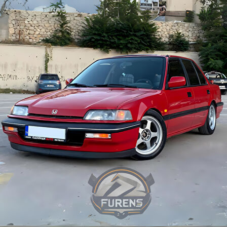 Honda Civic EF 1990-1995 Uyumlu H lip Esnek Ön Lip 2 Parça Karlık Ön Ek Tampon Altı Dil