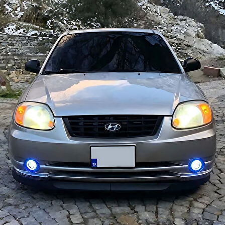 Hyundai Accent Admire 2000-2006 Uyumlu H lip Esnek Ön Lip 2 Parça Karlık Ön Ek Tampon Altı Dil