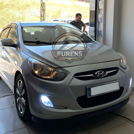 Hyundai Accent Blue 2011-2018 Uyumlu H lip Esnek Ön Lip 2 Parça Karlık Ön Ek Tampon Altı Dil