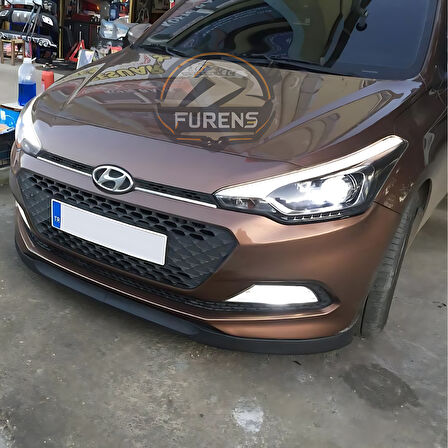 Hyundai İ20 2014-2017 Uyumlu H lip Esnek Ön Lip 2 Parça Karlık Ön Ek Tampon Altı Dil