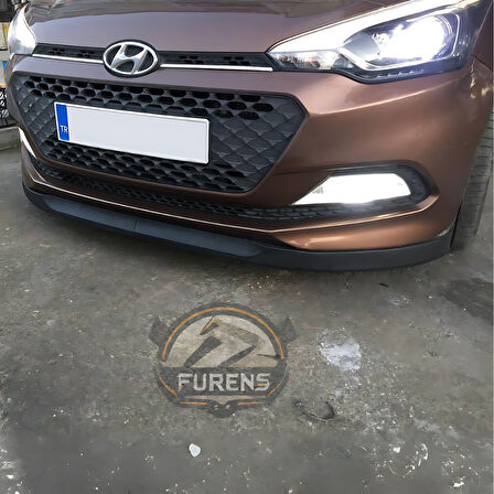 Hyundai İ20 2014-2017 Uyumlu H lip Esnek Ön Lip 2 Parça Karlık Ön Ek Tampon Altı Dil