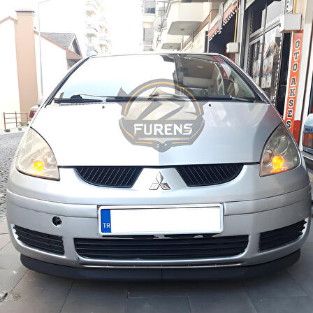 Mitsubishi Colt 2005-2009 Uyumlu H lip Esnek Ön Lip 2 Parça Karlık Ön Ek Tampon Altı Dil
