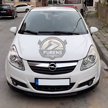 Opel Corsa D 2006-2014 Uyumlu H lip Esnek Ön Lip 2 Parça Karlık Ön Ek Tampon Altı Dil