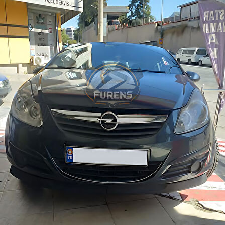 Opel Corsa D 2006-2014 Uyumlu H lip Esnek Ön Lip 2 Parça Karlık Ön Ek Tampon Altı Dil