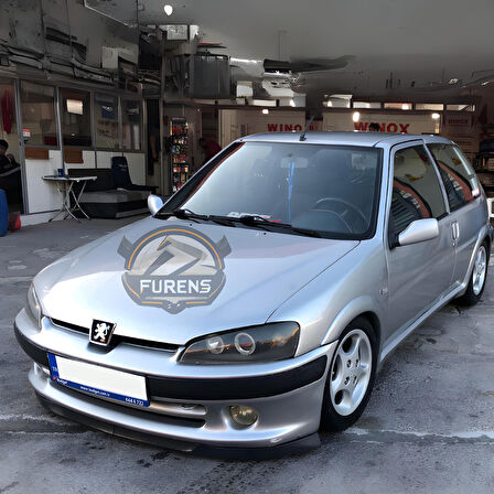 Peugeot 106 1991-2004 Uyumlu H lip Esnek Ön Lip 2 Parça Karlık Ön Ek Tampon Altı Dil