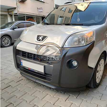 Peugeot Bipper 2008-2016 Uyumlu H lip Esnek Ön Lip 2 Parça Karlık Ön Ek Tampon Altı Dil