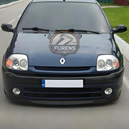 Renault Clio 2 Symbol Hb Sedan 1998-2008 Uyumlu H lip Esnek Ön Lip 2 Parça Karlık Ön Ek Tampon Altı Dil