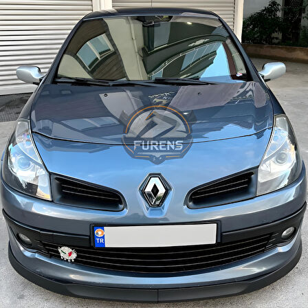 Renault Clio 3 2007-2013 Uyumlu H lip Esnek Ön Lip 2 Parça Karlık Ön Ek Tampon Altı Dil