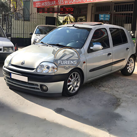 Renault Clio Symbol Hb Sedan 1998-2002 Uyumlu H lip Esnek Ön Lip 2 Parça Karlık Ön Ek Tampon Altı Dil