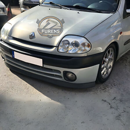 Renault Clio Symbol Hb Sedan 1998-2002 Uyumlu H lip Esnek Ön Lip 2 Parça Karlık Ön Ek Tampon Altı Dil