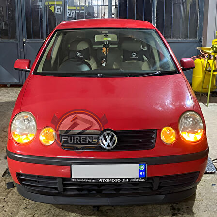 Volkswagen Polo 4 2002-2008 Uyumlu H lip Esnek Ön Lip 2 Parça Karlık Ön Ek Tampon Altı Dil