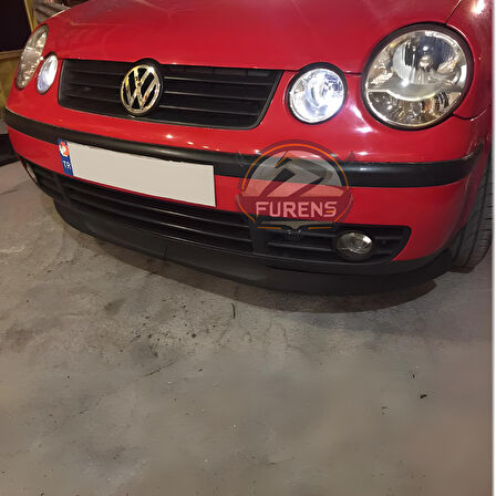 Volkswagen Polo 4 2002-2008 Uyumlu H lip Esnek Ön Lip 2 Parça Karlık Ön Ek Tampon Altı Dil