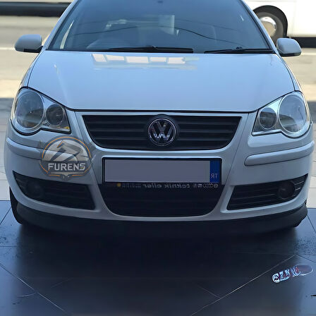 Volkswagen Polo 4.5 2002-2008 Uyumlu H lip Esnek Ön Lip 2 Parça Karlık Ön Ek Tampon Altı Dil