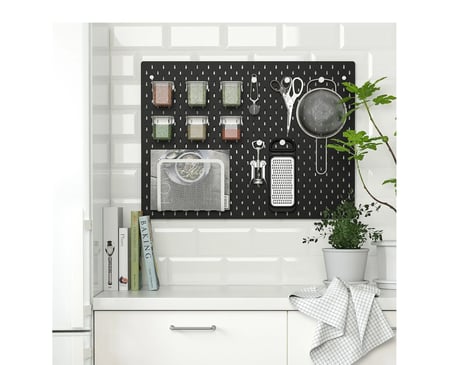 IKEA SKÅDIS çok amaçlı pano , siyah, 76x56 cm 