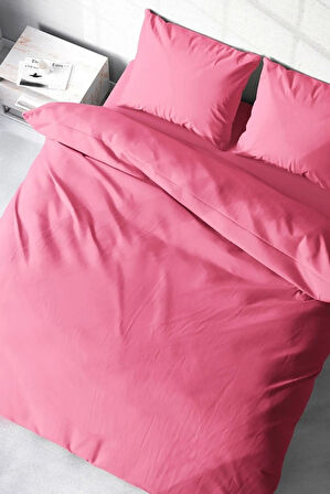 NİVEMESHOME ŞEKER PEMBE %100 PAMUK ÇİFT KİŞİLİK NEVRESİMTAKIMI