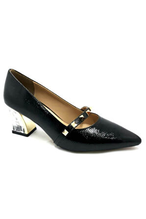 298077 Siyah Rugan Kadın Günlük Ayakkabı