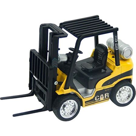  Sesli ve Işıklı Çek Bırak Forklift oyuncak 15 cm