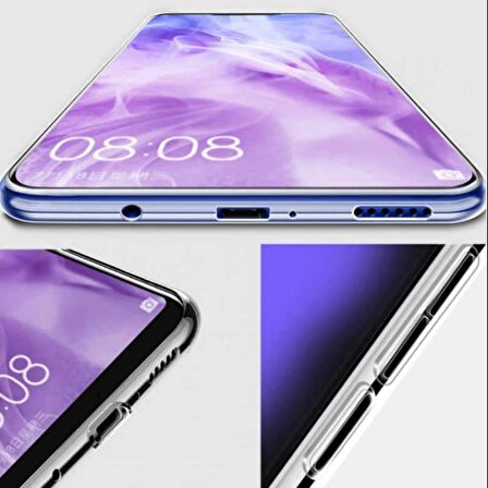Gpack Huawei Y9 2019 Kılıf 02 mm Silikon İnce Arka KapakNano Glass